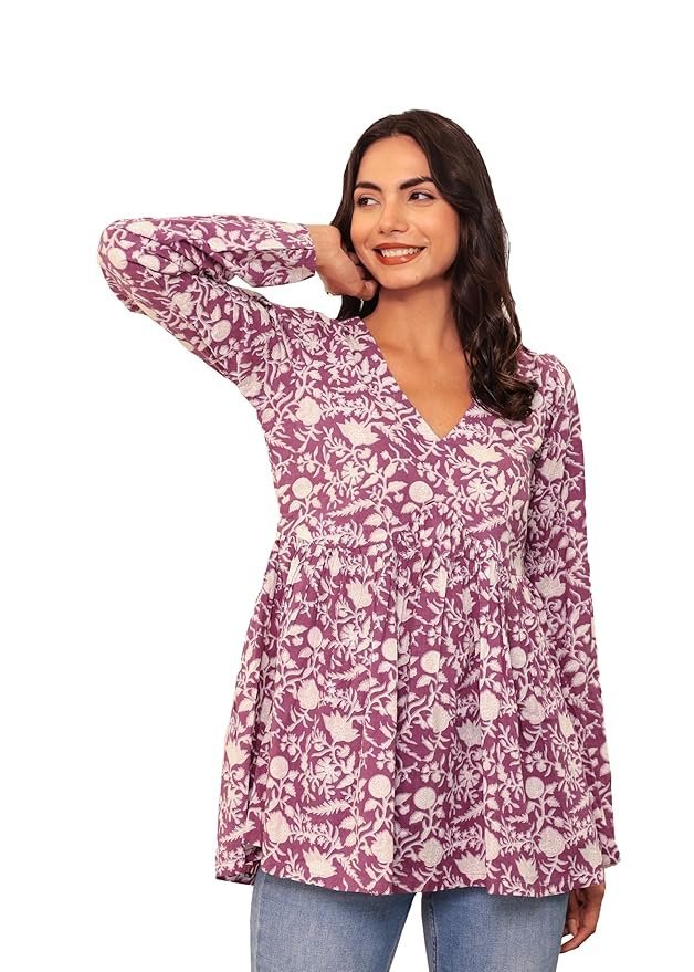 815jzsLaF3L._SY879_ Cotton Short Kurti || Short Anarkali Kurti || Short Kurti Women - Image 1